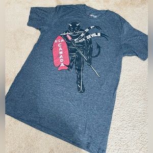 Mens large RangerUp black devil tee shirt